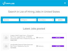 Tablet Screenshot of catchajob.us